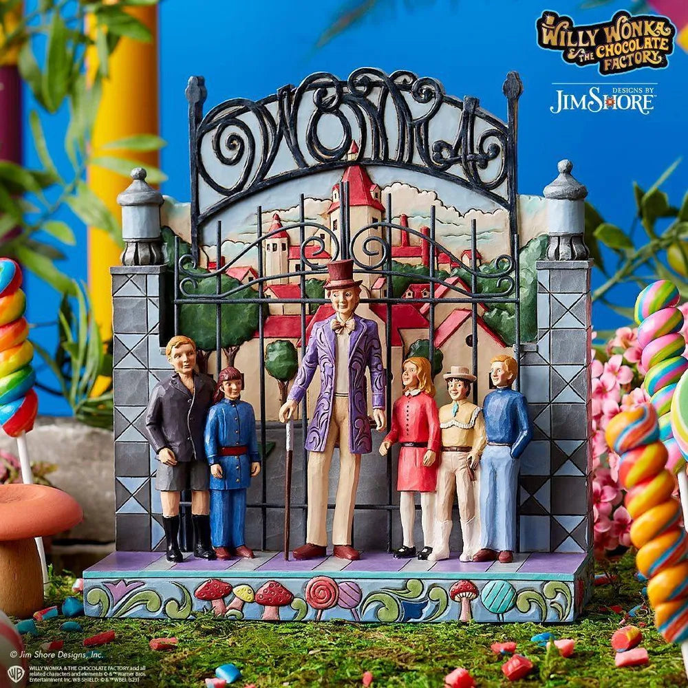 Willy Wonka by Jim Shore - Willy Wonka With Children at Gate