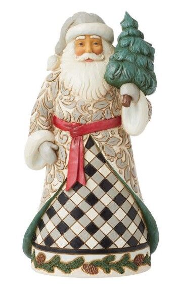 Jim Shore Heartwood Creek - Plaid Santa