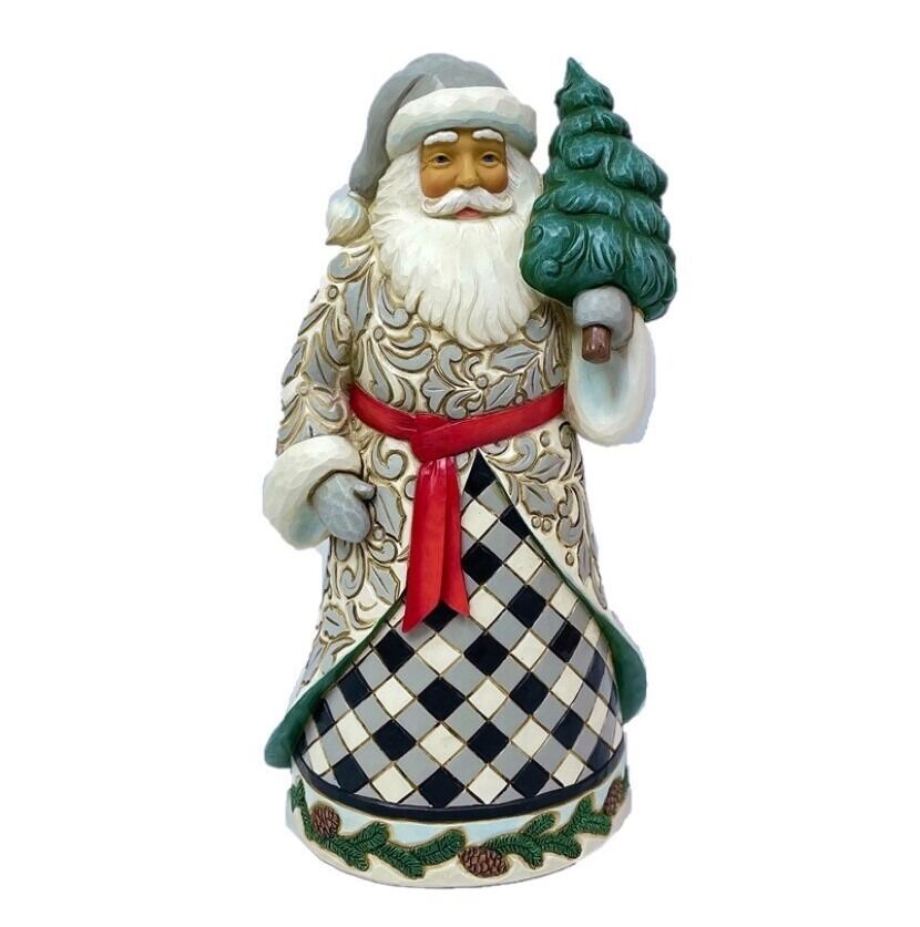 Jim Shore Heartwood Creek - Plaid Santa