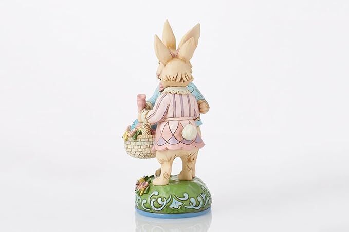 Jim Shore Heartwood Creek - Bunny Couple with Basket