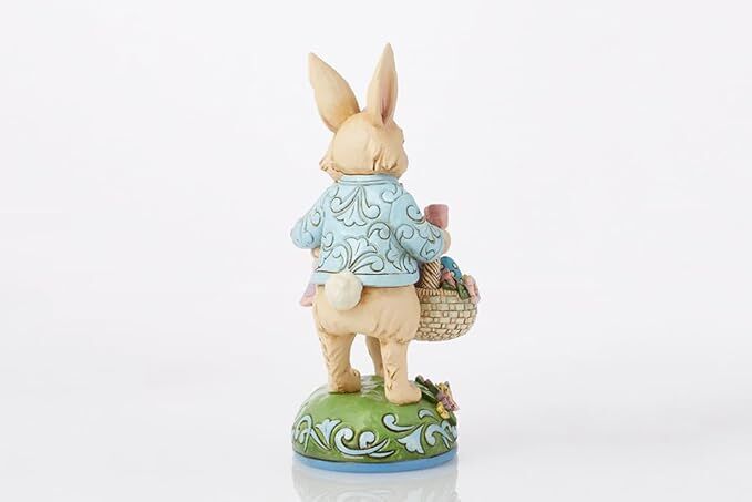 Jim Shore Heartwood Creek - Bunny Couple with Basket