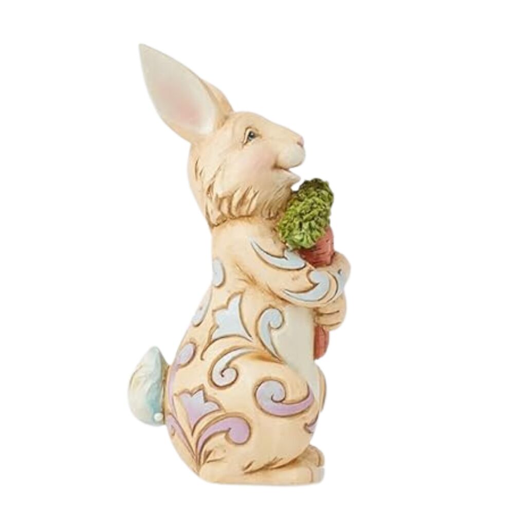 Jim Shore Heartwood Creek - Easter Bunny with Carrots Pint Sized Figurine