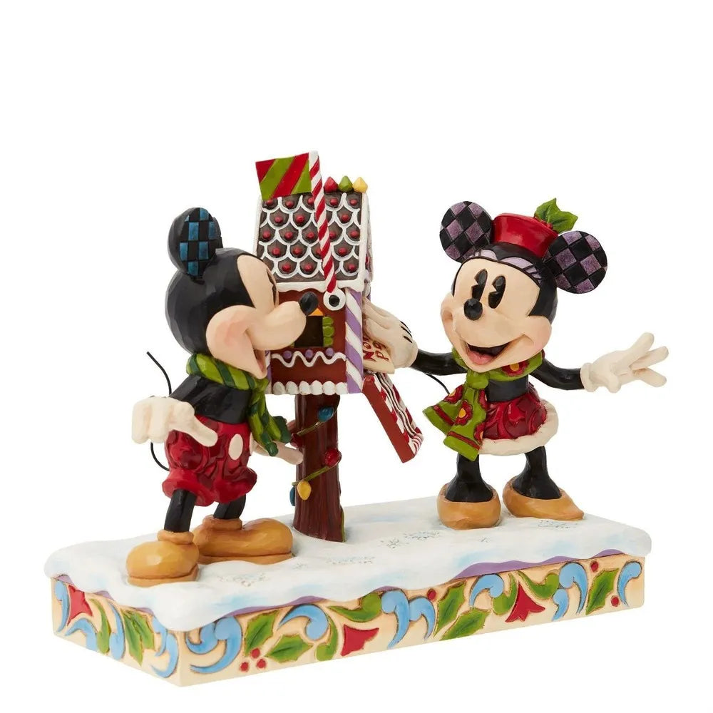 Jim Shore Disney Traditions - Mickey & Minnie Letters To Santa - First Edition (Signed by Jim Shore)