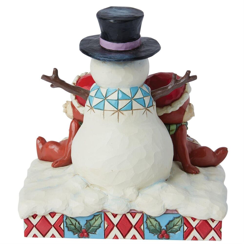 Jim Shore Disney Traditions - Chip & Dale with Snowman