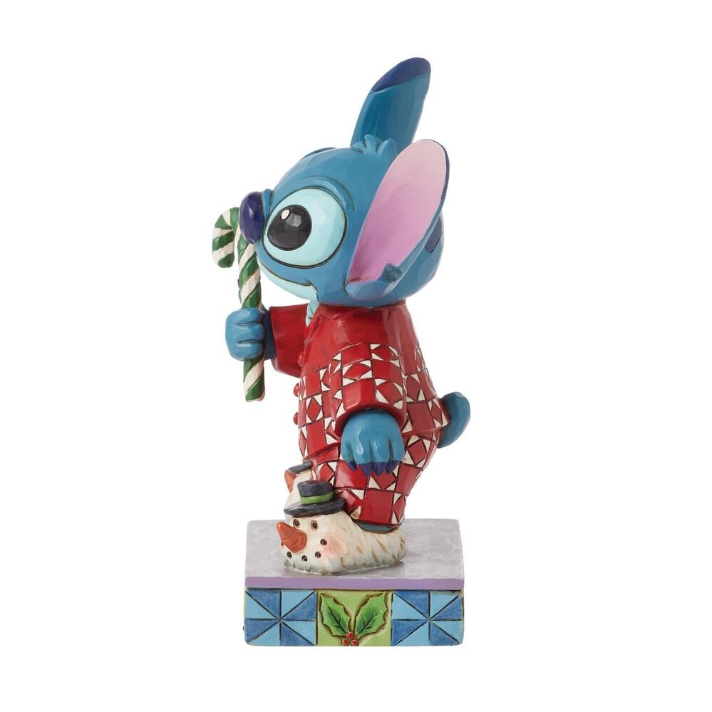Jim Shore Disney Traditions - Stitch in Christmas PJs