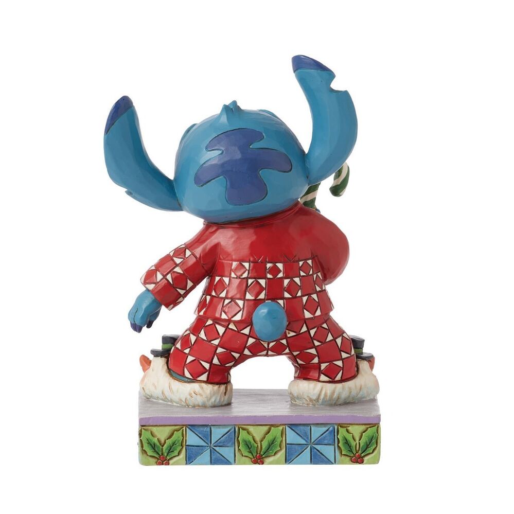 Jim Shore Disney Traditions - Stitch in Christmas PJs