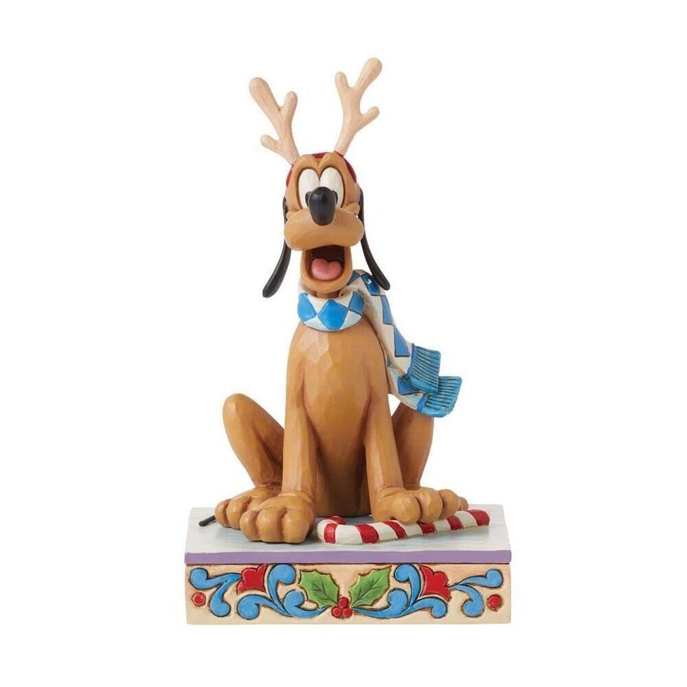 Jim Shore Disney Traditions - Pluto Christmas Holiday