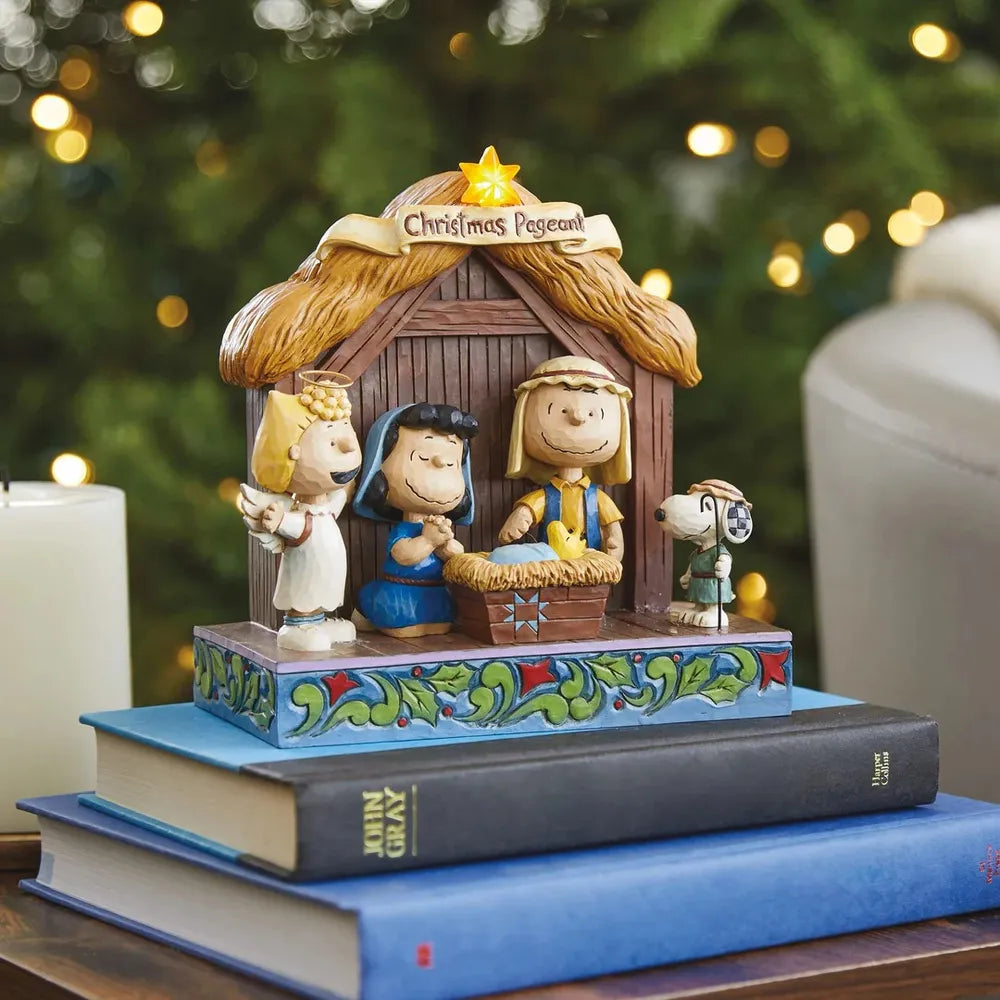 Peanuts by Jim Shore - Nativity Christmas Pageant Light Up Scene
