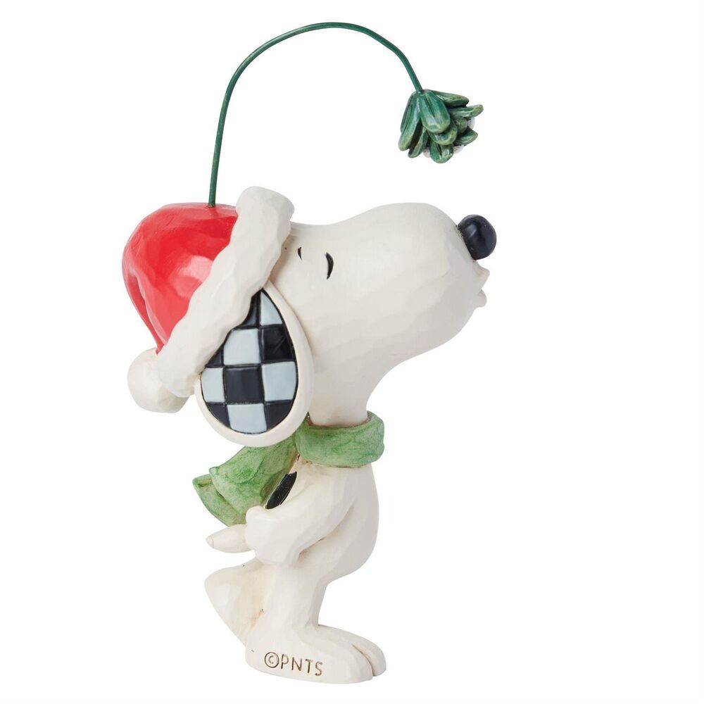 Peanuts by Jim Shore - Snoopy Mistletoe Mini Figurine