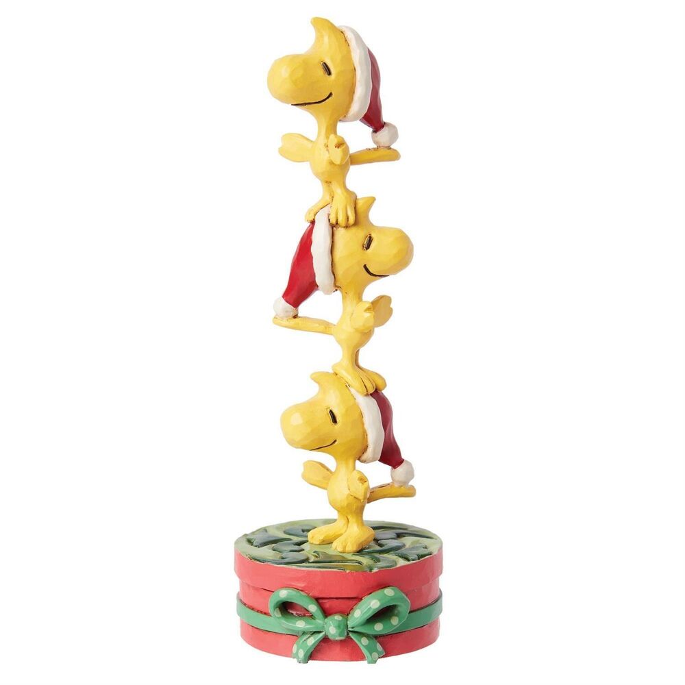 Peanuts by Jim Shore - Stacked Woodstocks Mini Figurine