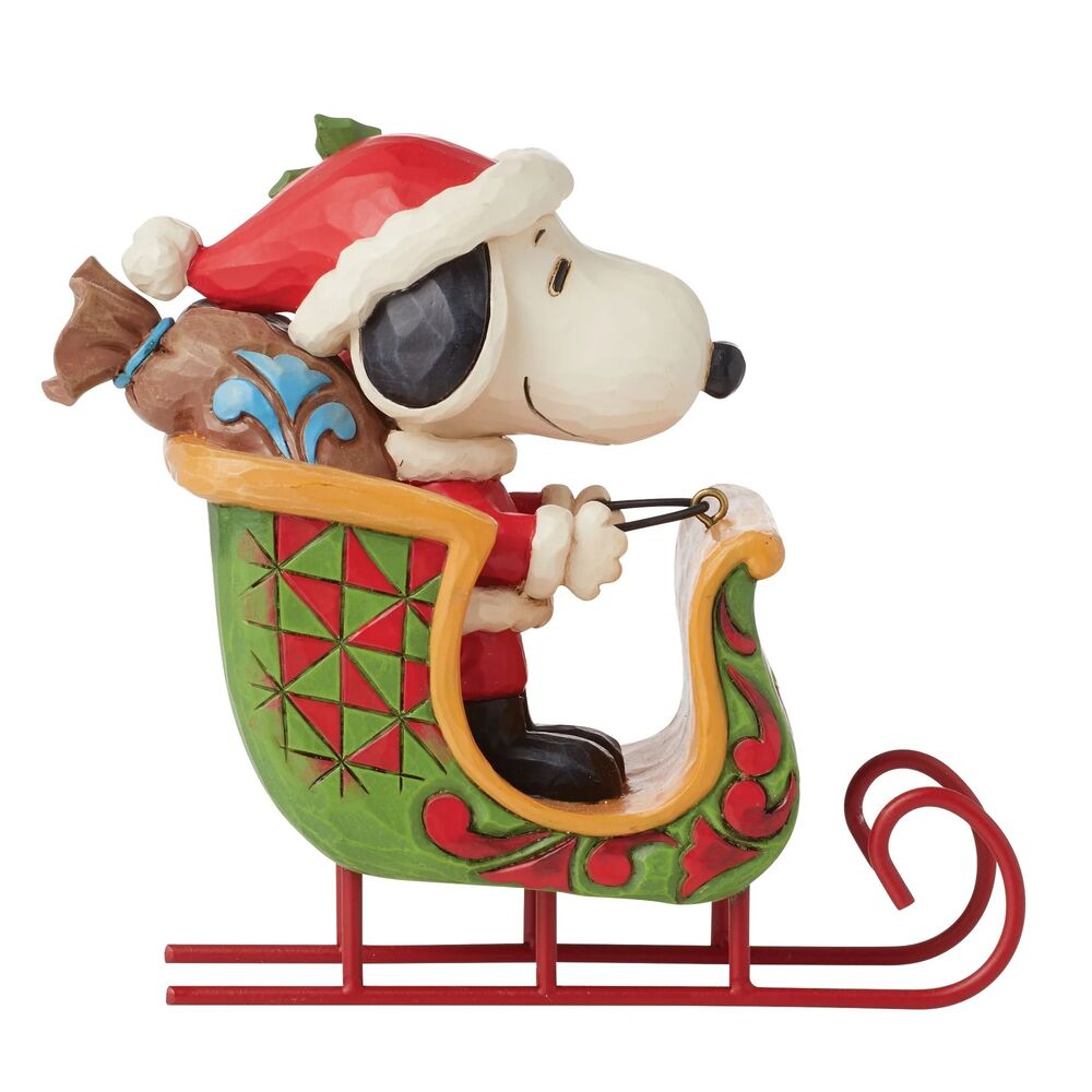 Peanuts by Jim Shore - Snoopy & Woodstock in Sleigh