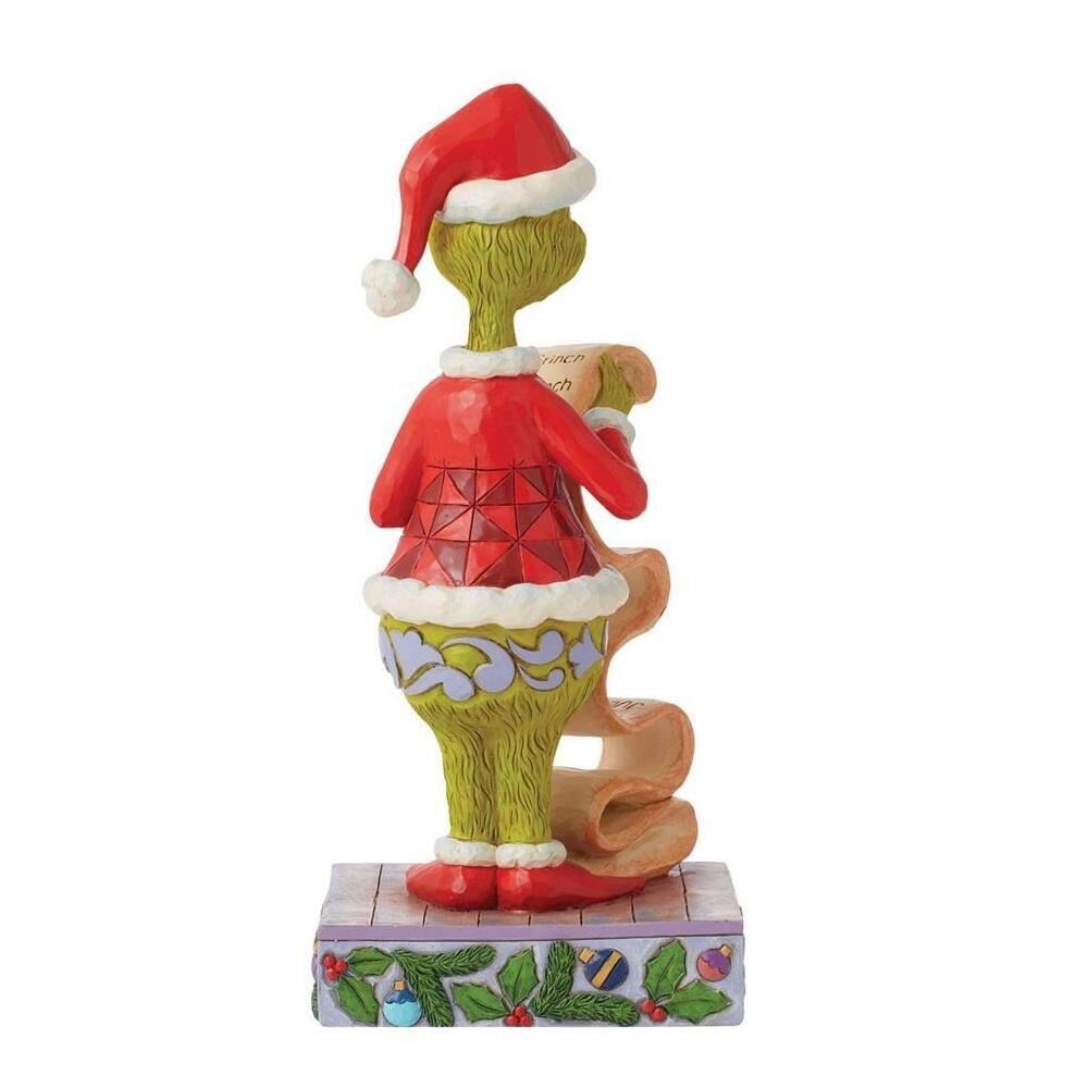 Dr Seuss The Grinch by Jim Shore - Grinch Holding Naughty/Nice List