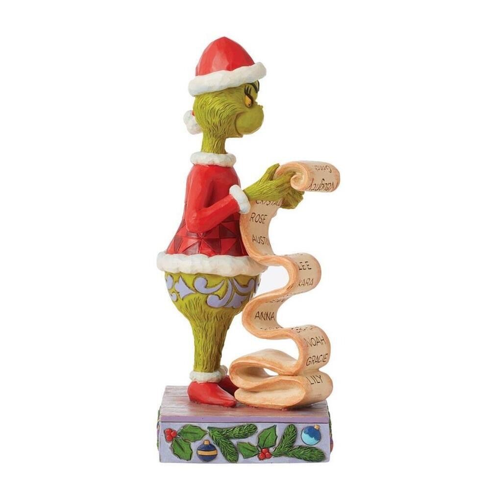 Dr Seuss The Grinch by Jim Shore - Grinch Holding Naughty/Nice List