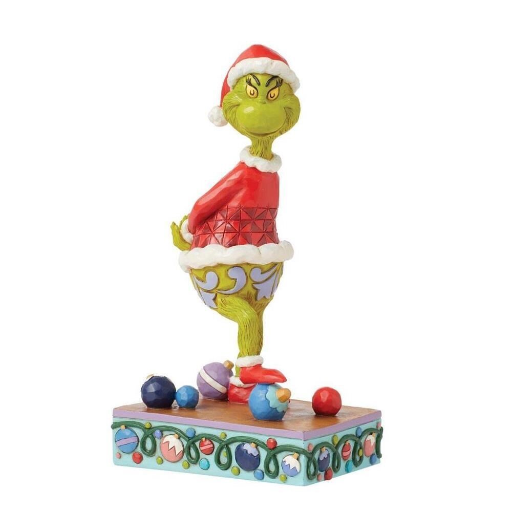 Dr Seuss The Grinch by Jim Shore - Grinch Stepping on Ornaments
