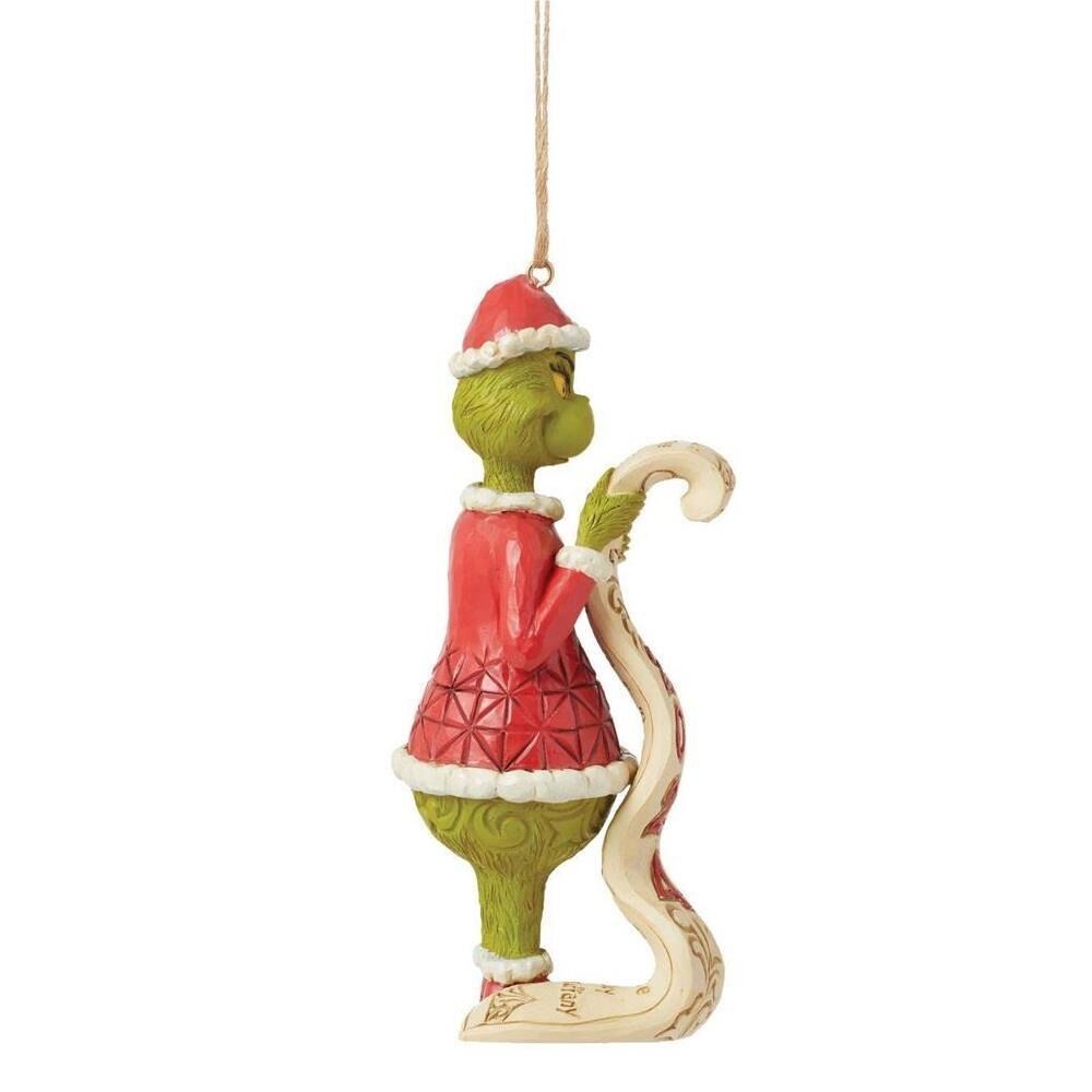Dr Seuss The Grinch by Jim Shore - Grinch Holding List 2024 Hanging Ornament
