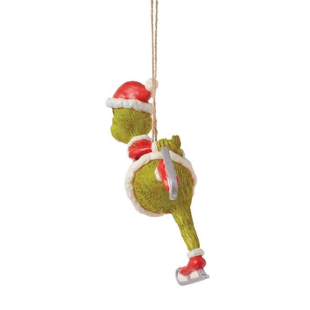 Dr Seuss The Grinch by Jim Shore - Grinch Ice Skating Hanging Ornament