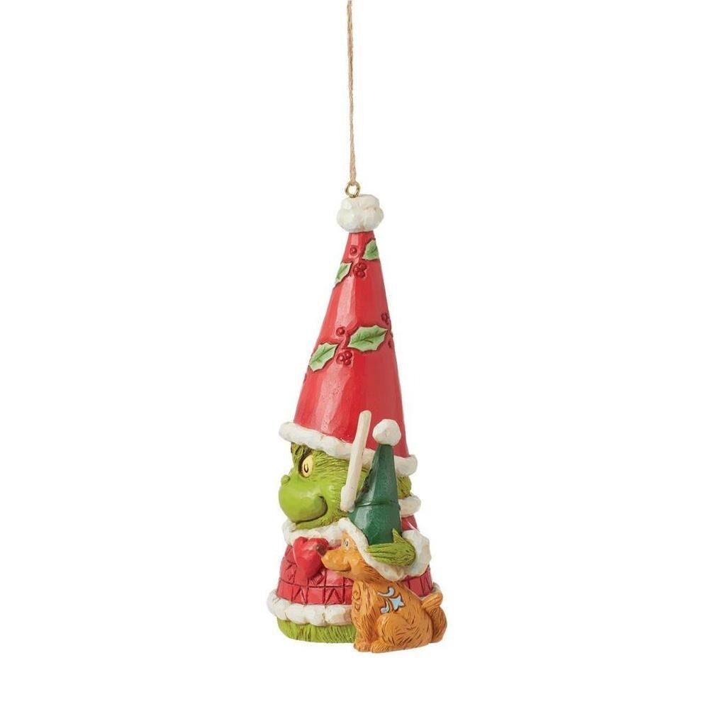 Dr Seuss The Grinch by Jim Shore - Grinch Gnome with Max Hanging Ornament