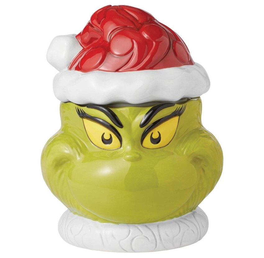 Dr Seuss The Grinch by Jim Shore - Grinch Naughty/Nice Cookie Jar