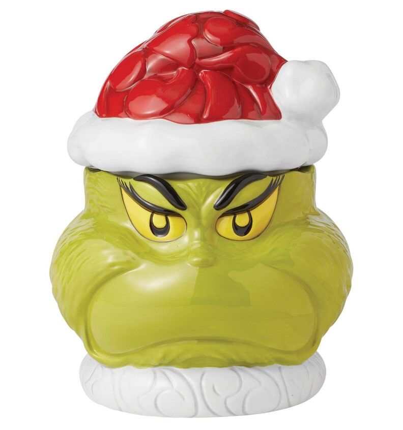 Dr Seuss The Grinch by Jim Shore - Grinch Naughty/Nice Cookie Jar