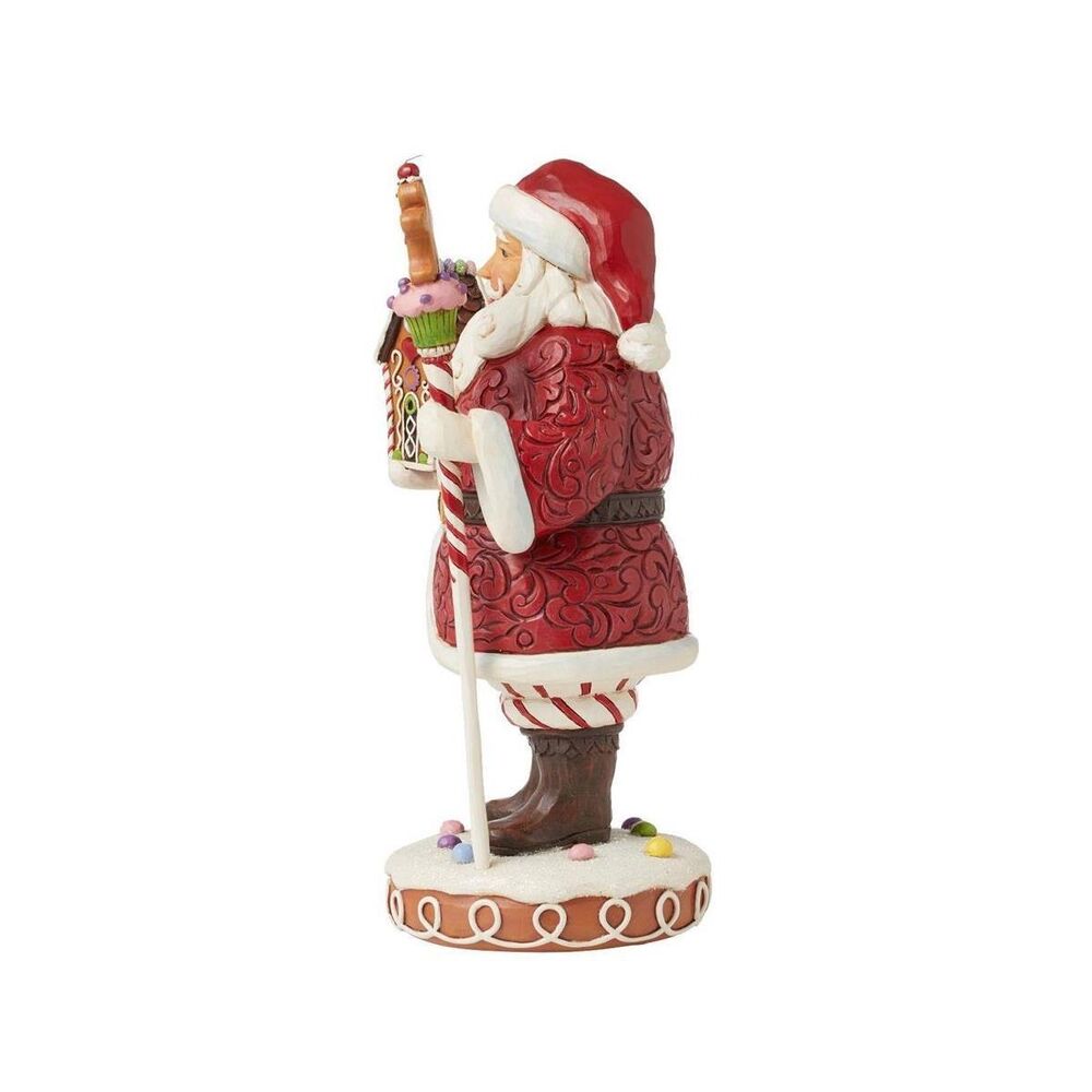 Jim Shore Heartwood Creek Gingerbread Christmas - Gingerbread Santa with Staff