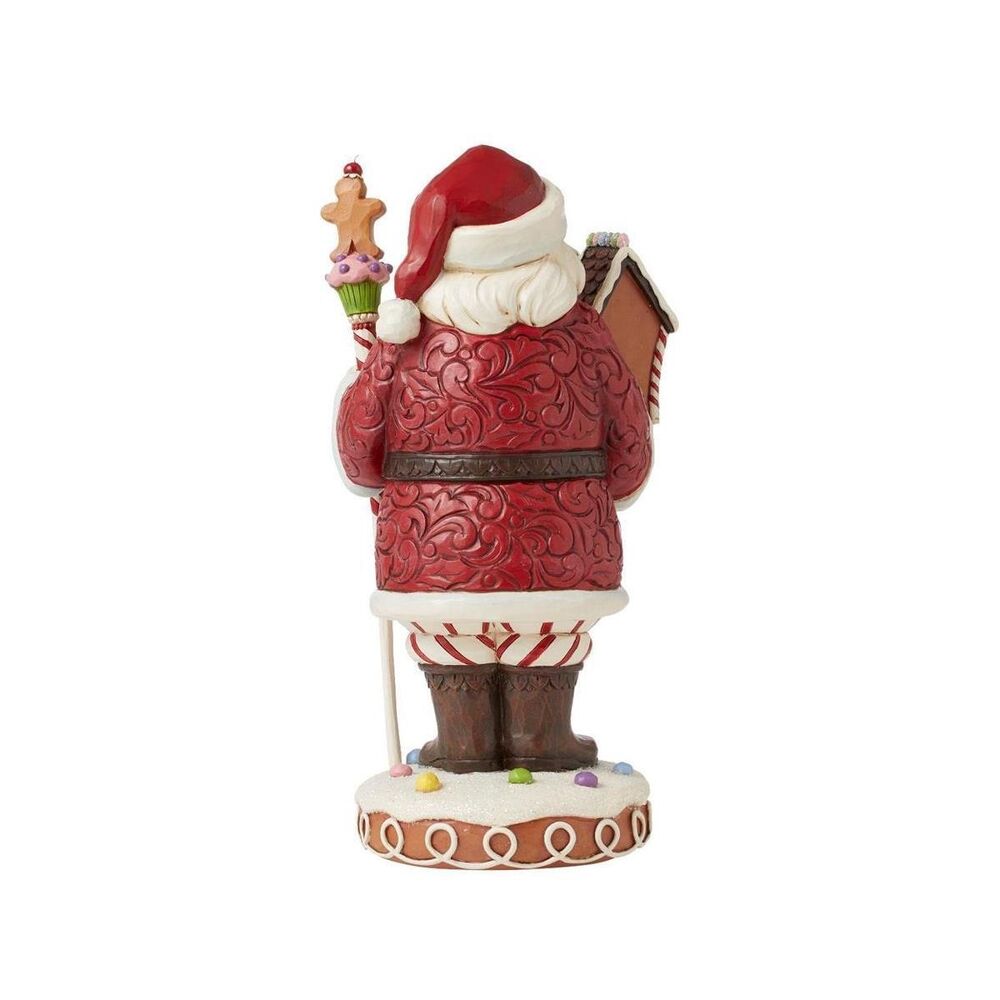 Jim Shore Heartwood Creek Gingerbread Christmas - Gingerbread Santa with Staff
