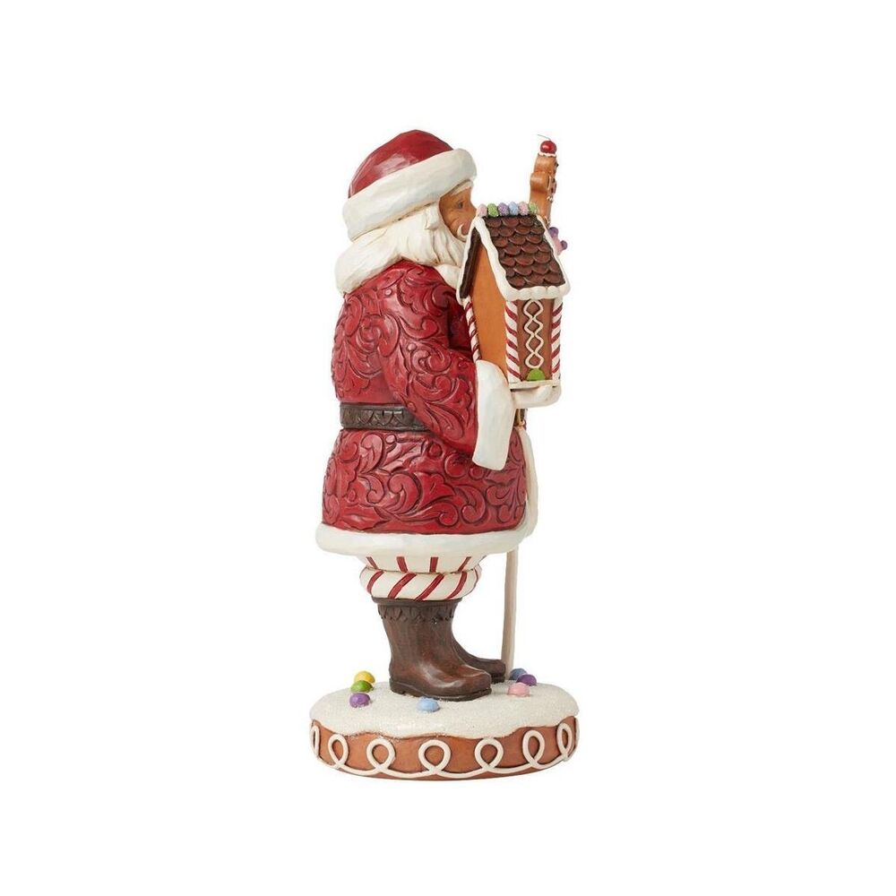Jim Shore Heartwood Creek Gingerbread Christmas - Gingerbread Santa with Staff