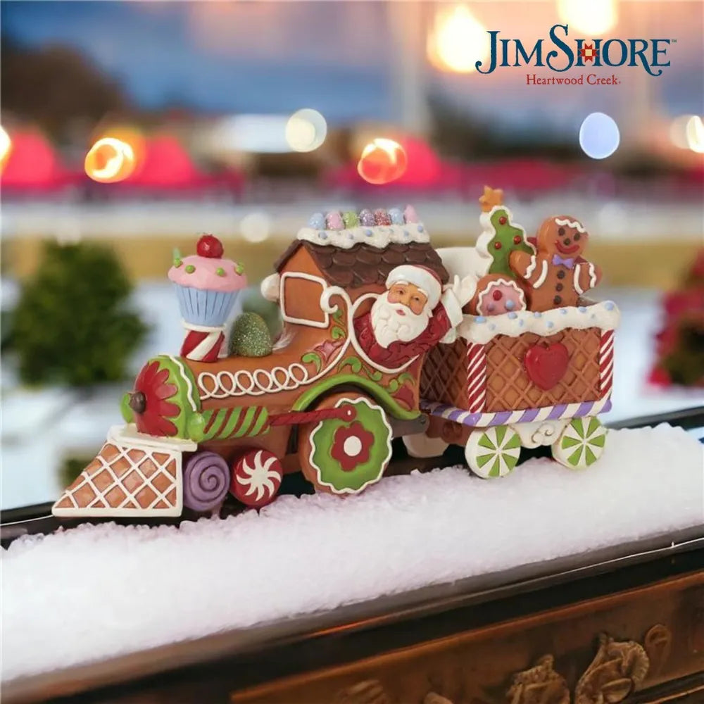 Jim Shore Heartwood Creek Gingerbread Christmas - Gingerbread Train Car