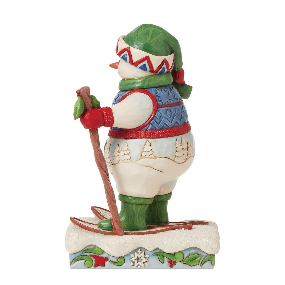 Jim Shore Heartwood Creek - Snowman Wearing Snowshoes
