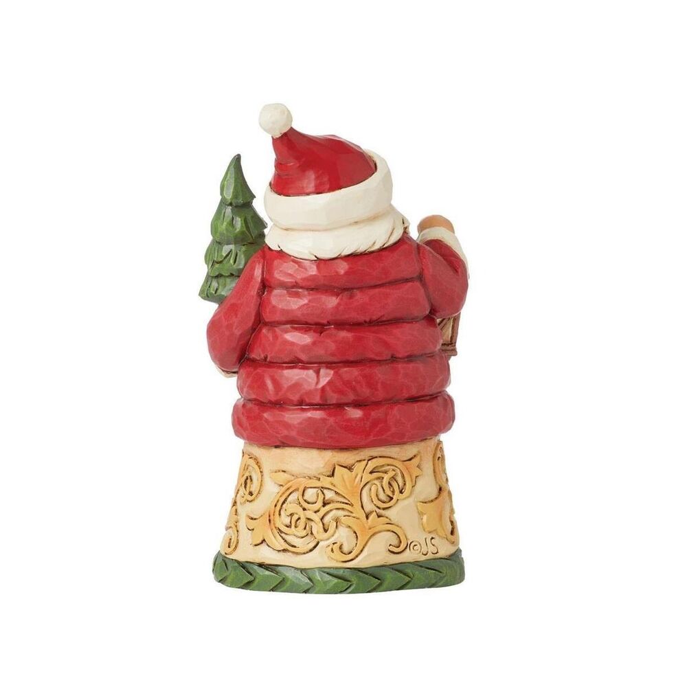 Jim Shore Heartwood Creek - Santa in Puffy Coat Mini Figurine