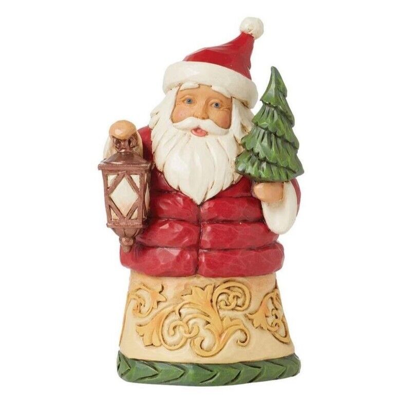 Jim Shore Heartwood Creek - Santa in Puffy Coat Mini Figurine