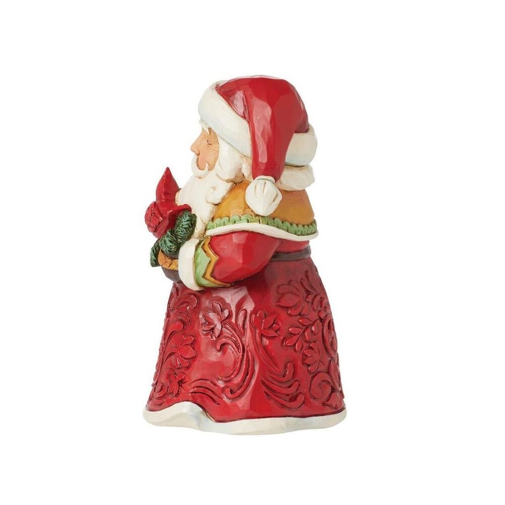 Jim Shore Heartwood Creek - Santa with Cardinal Mini Figurine