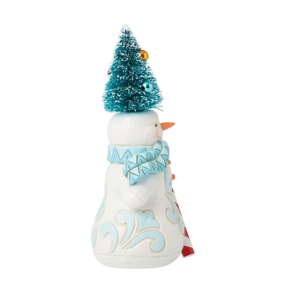 Jim Shore Heartwood Creek - Snowman with Sisal Tree Hat Pint Sized Figurine