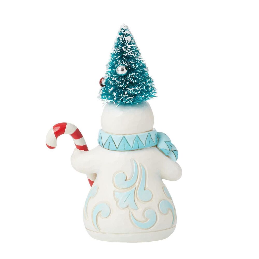 Jim Shore Heartwood Creek - Snowman with Sisal Tree Hat Pint Sized Figurine