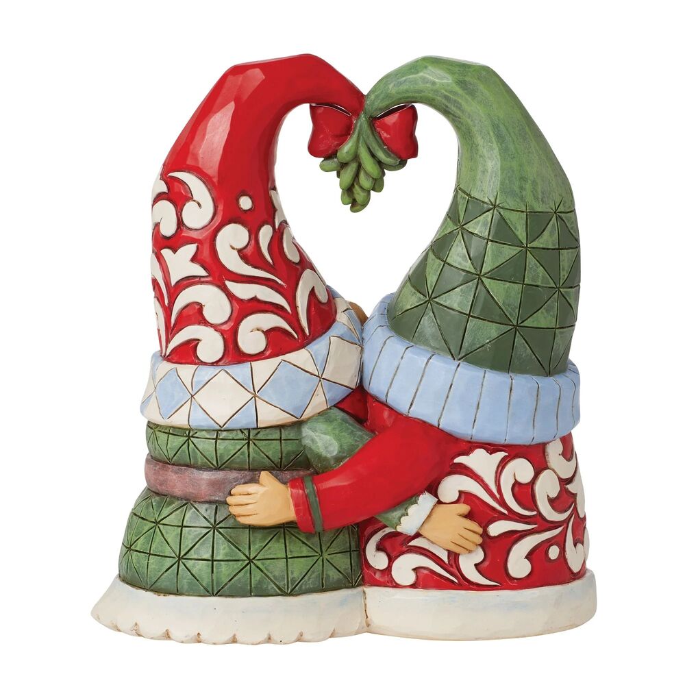 Jim Shore Heartwood Creek - Mistletoe Couple Gnomes