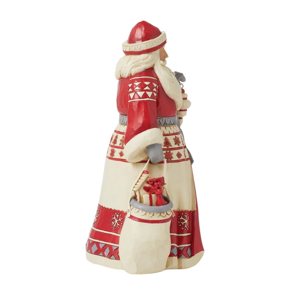 Jim Shore Heartwood Creek Nordic Noel - Santa with Toy Bag
