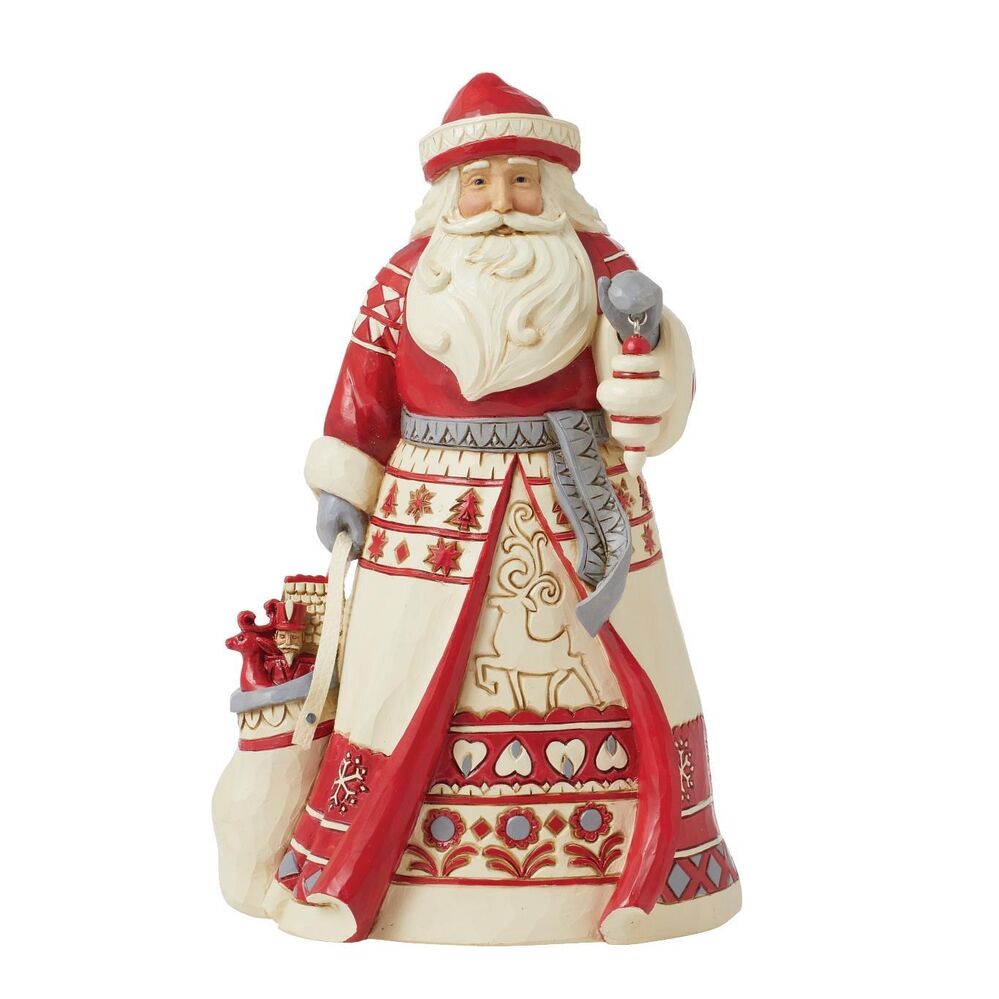 Jim Shore Heartwood Creek Nordic Noel - Santa with Toy Bag