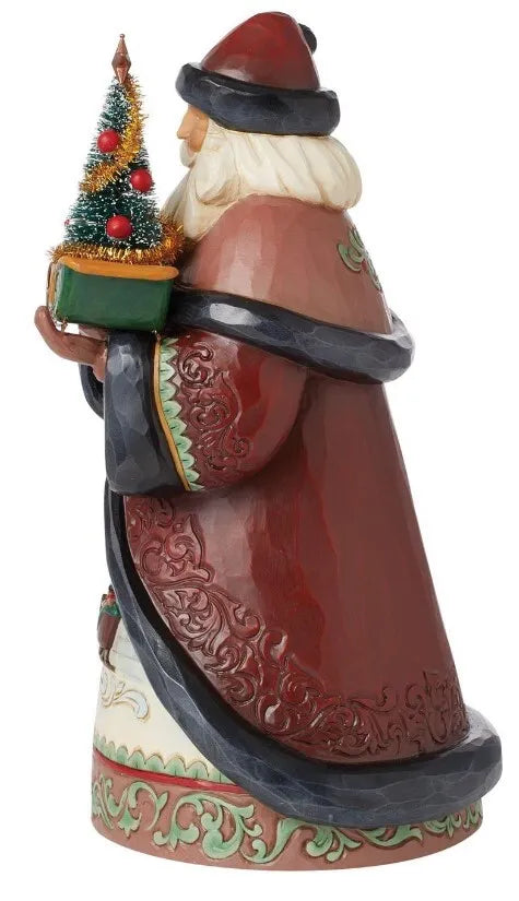 Jim Shore Heartwood Creek Holiday Manor - Santa Holding Sled