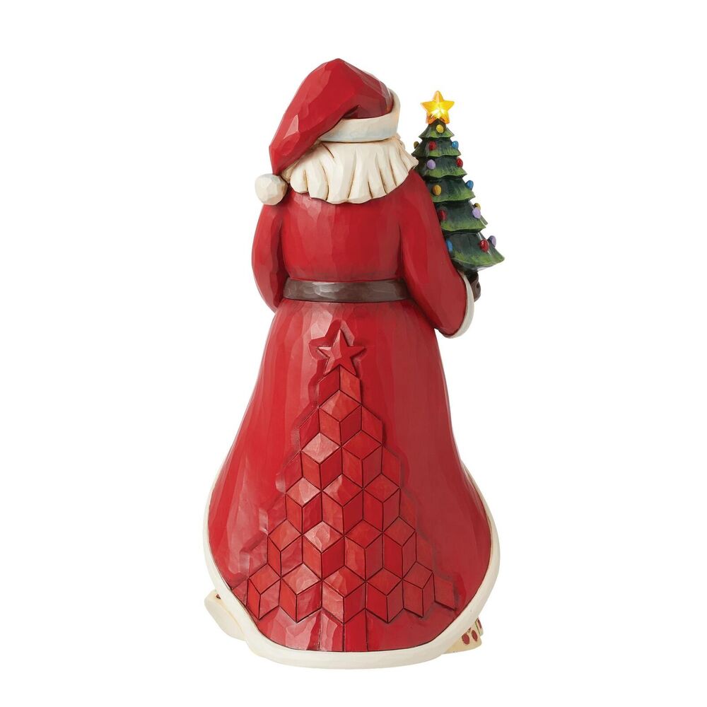 Jim Shore Heartwood Creek - Santa Vintage LED Tree