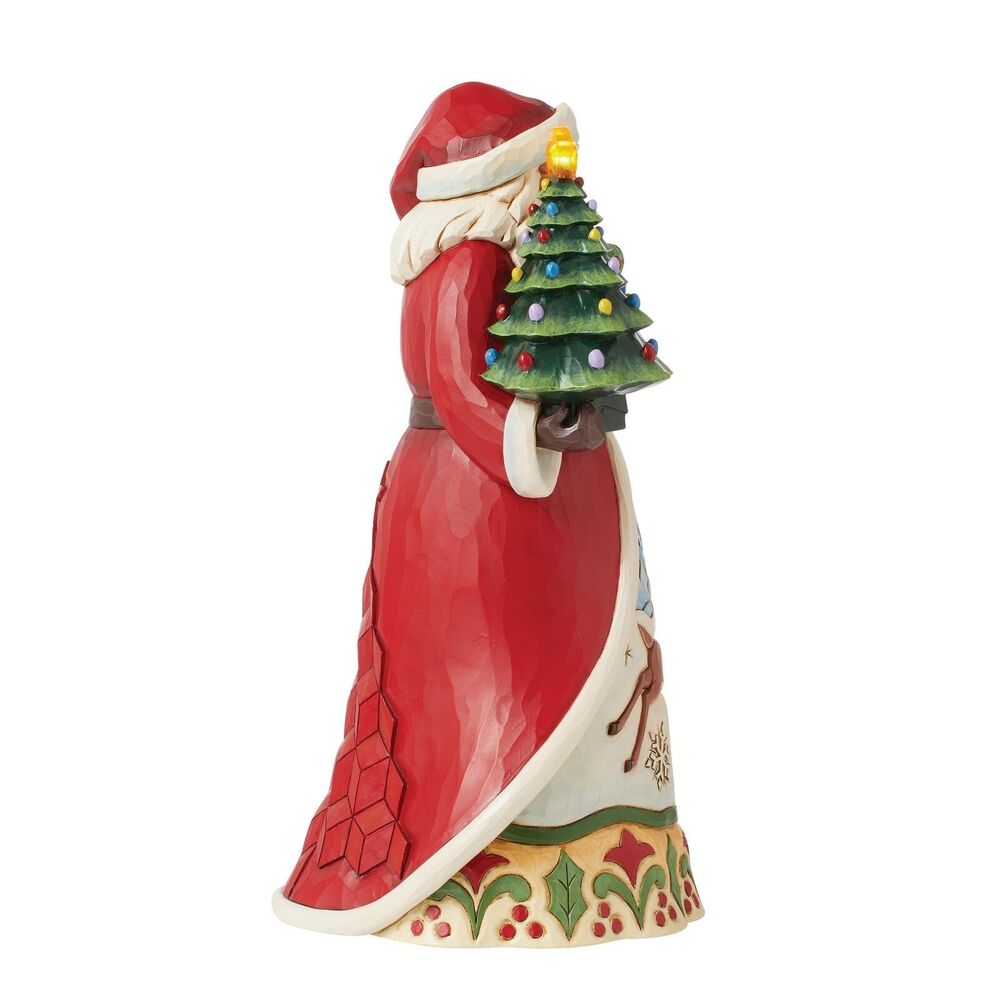 Jim Shore Heartwood Creek - Santa Vintage LED Tree