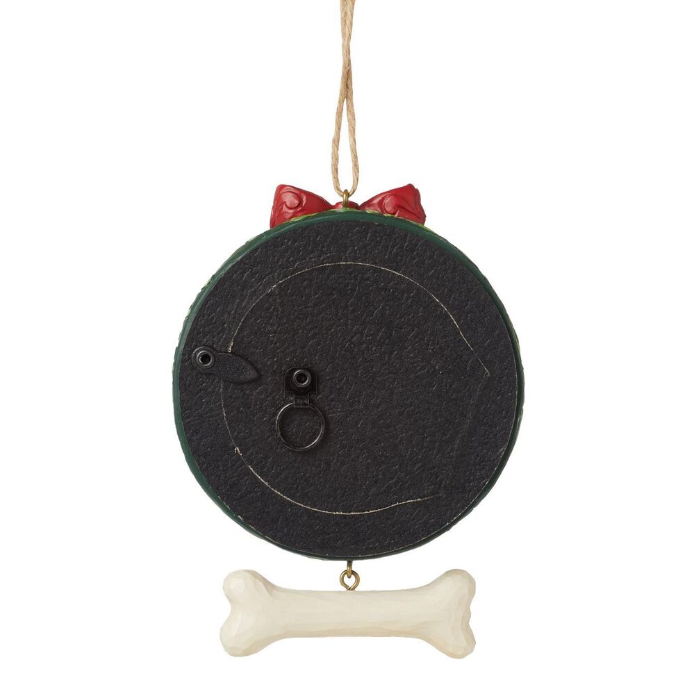 Jim Shore Heartwood Creek - Dog Pet Wreath Frame Hanging Ornament