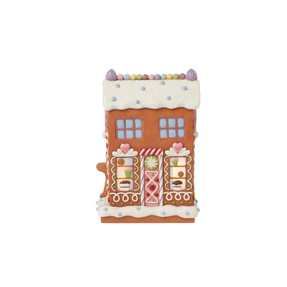 Jim Shore Heartwood Creek Gingerbread Christmas - Gingerbread LED Bakery