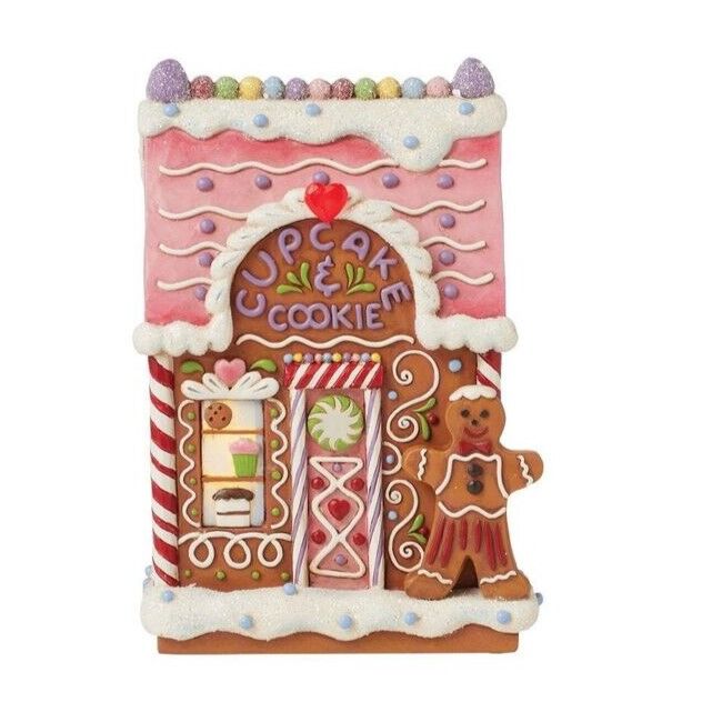 Jim Shore Heartwood Creek Gingerbread Christmas - Gingerbread LED Bakery