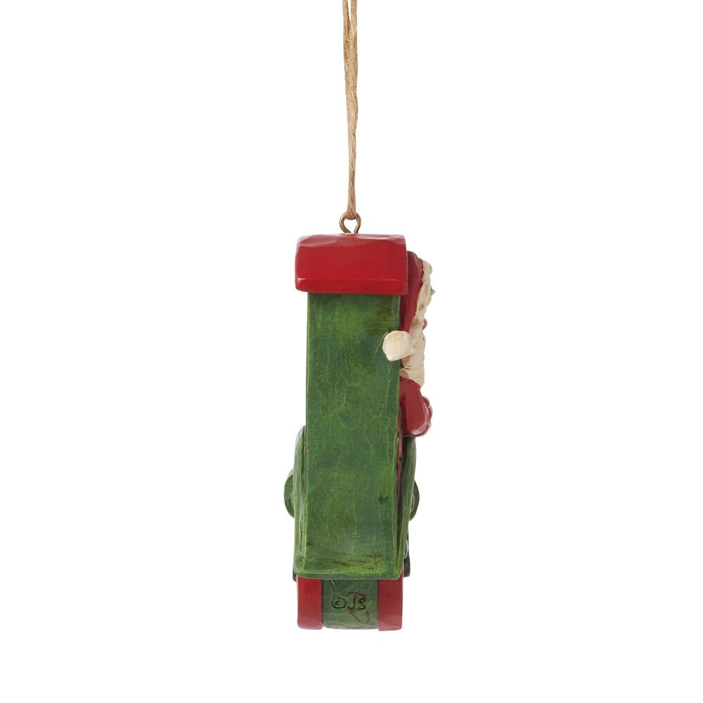 Jim Shore Heartwood Creek - Santa in Train Hanging Ornament