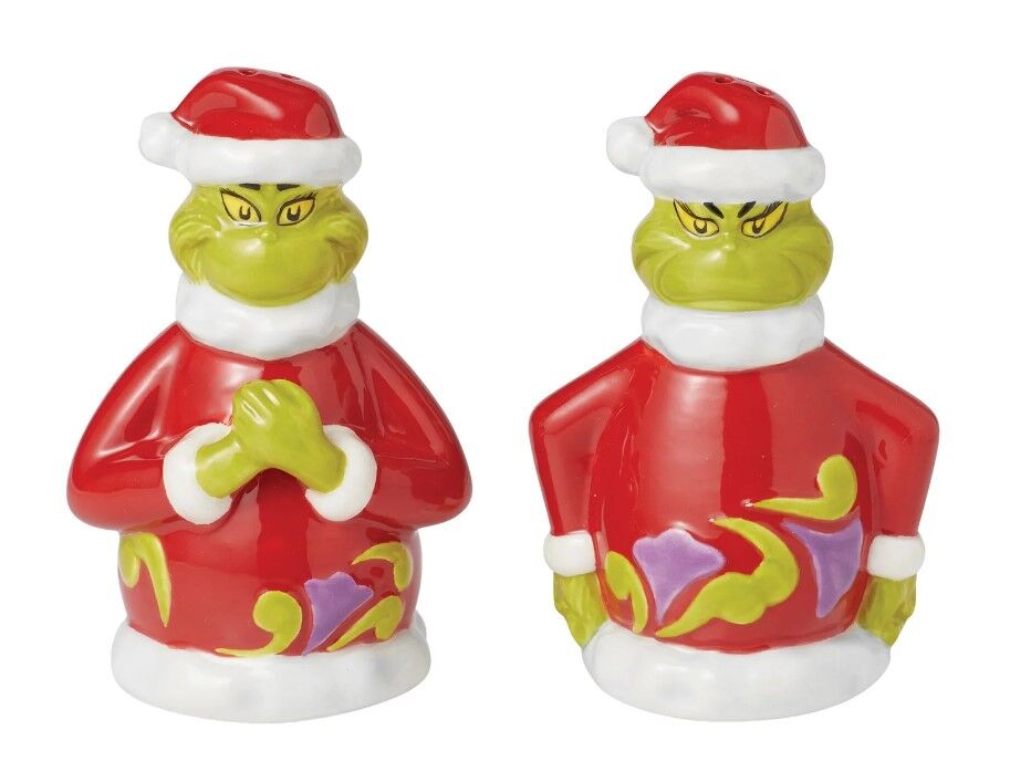 Dr Seuss The Grinch by Jim Shore - Grinch Naughty/Nice Salt & Pepper (Set of 2)