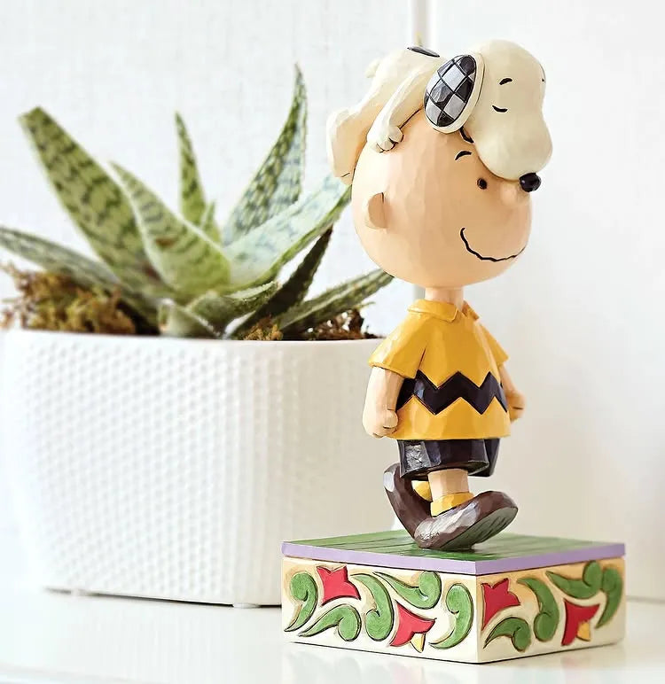 Peanuts by Jim Shore - Snoopy on Charlie Brown's Head