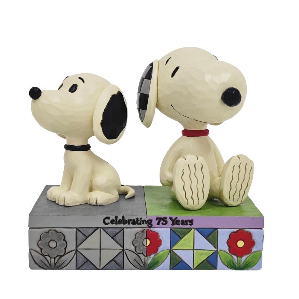 Peanuts by Jim Shore - 1950s Snoopy & Today's Snoopy