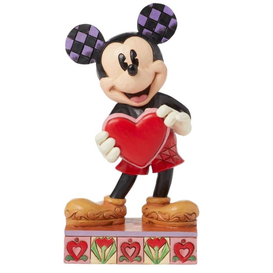 Jim Shore Disney Traditions - Mickey Heart Personalisable