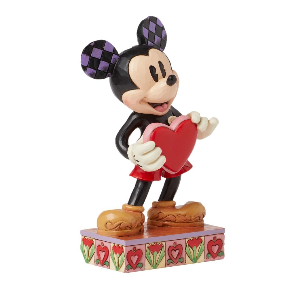 Jim Shore Disney Traditions - Mickey Heart Personalisable