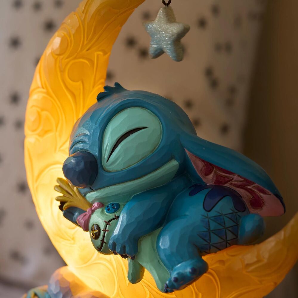 Jim Shore Disney Traditions - Stitch & Scrump on LED Moon
