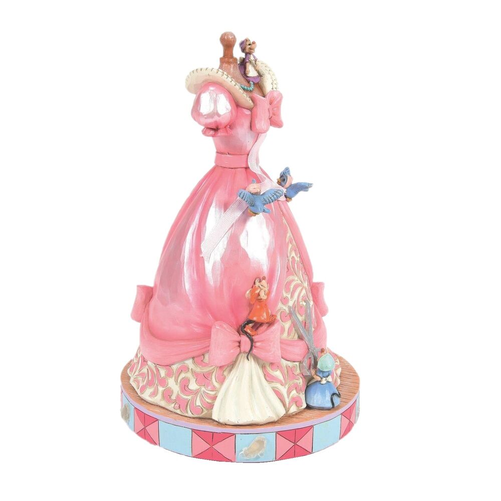 Jim Shore Disney Traditions - Cinderella's Pink Dress Musical Figurine